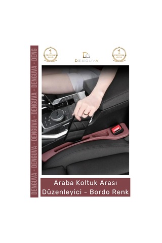 Araçorganizer Araç İçi Organizer İkili Set Premium Deri Araba Yan Cep Koltuk Arası Düzenleyici Bord