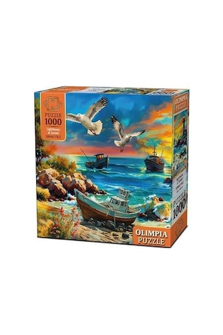 Lighthouse At Sunset Olimpia Puzzle 1000 Parça 15002