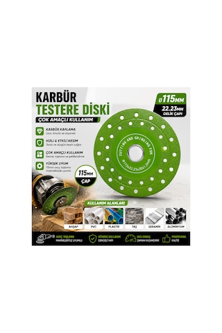 Senbang 115 Mm Karbür Testere Diski Çok Amaçlı Kesme Taşlama Diski 22.23 Mm Ahşap Pvc Plastik Alüminyum Uyumlu