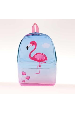 Kaukko İlkokul Sırt Çantası Büyük Boy Rainbow Flamingo 1395