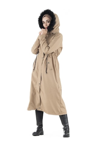 İçi Peluş Mont-vizon-2453-vizon Vizon