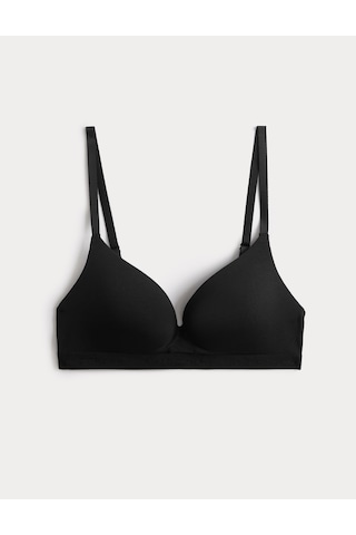 Marks & Spencer Lille Supima Pamuklu Balensiz Plunge Sütyen T81005075 Siyah