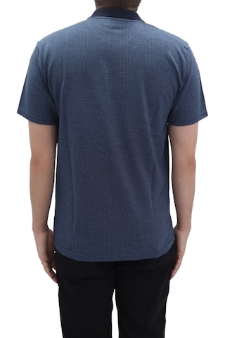 Santa Dmctekstil Erkek Aresta-001 Desenli Klasik Kesim Rahat Kalıp Tek Cepli Polo Yaka T-shirt Lacivert