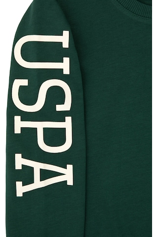 U.S. Polo Assn. Erkek Çocuk Koyu Yeşil Basic Bisiklet Yaka Sweatshirt 50313831-VR079