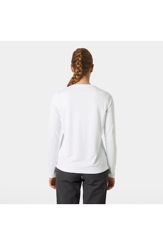 Helly Hansen W Hh Tech Crew Ls 2.0 Uv Üst Kadın Sweatshirt-32405 Beyaz