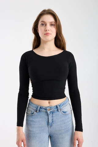 Modazeyosh Kadın Sandy Fit Bluz Siyah