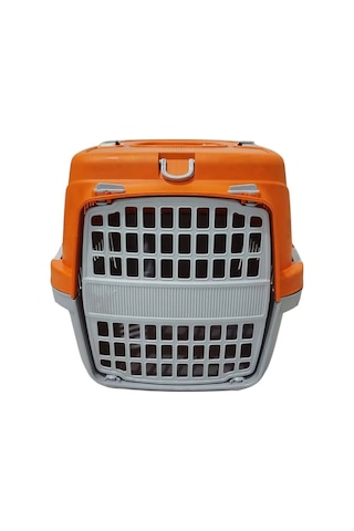 Pribor Hz-105 Kedi Köpek Evcil Hayvan Taşıma Çantası Box Büyük Boy Çok Fonksiyonlu Turuncu Gri