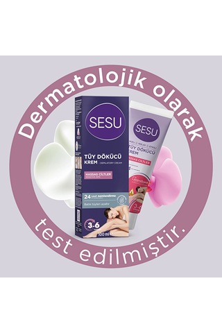 Tüy Dökücü Krem & Hassas Ciltler İçin 100ml,,