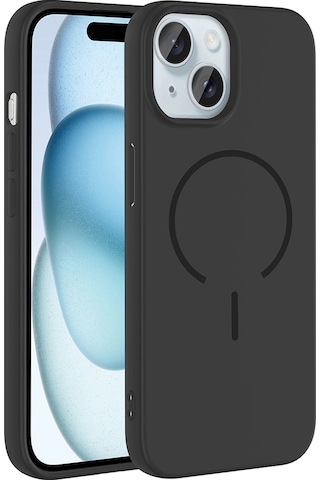 Apple Uyumlu iPhone 15 Kılıf M-safe Şarj Özellikli Zore Meta Kapak