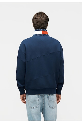 Tommy Hilfiger Yarım Fermuar Dik Yaka Sweatshirt Lacivert