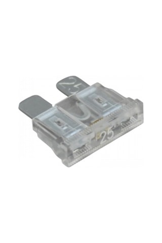 (100 ADET) 25 AMPER OTO BIÇAK SİGORTA (NORMAL/STANDART BOY)