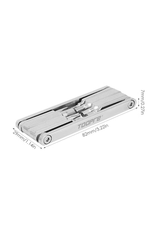 Toopre 8 Fonksiyon Ultra Slim Bisiklet Alyan Seti Gri