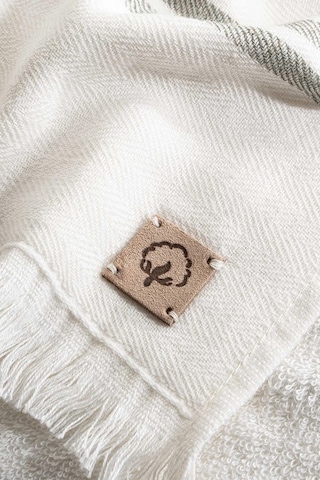 Ecocotton Erva Haki %100 Organik Pamuk Keten 3 Parça Havlu Seti Haki