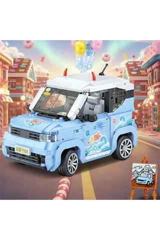 Lz-1131 Loz Balon Arabası Mavi 875 Parça Block Oyuncak