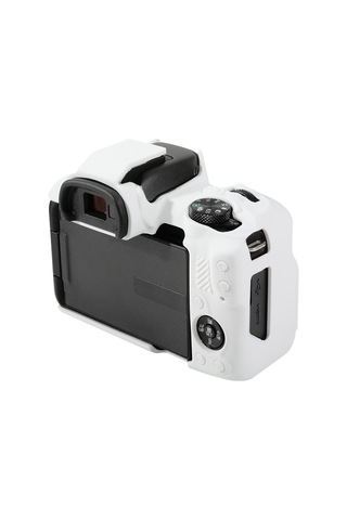 Canon Eos R50 Yumuşak Silikon Koruyucu Kılıf İçin Beyaz Diğer