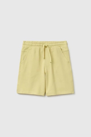 United Colors Of Benetton Erkek Çocuk Beli Lastikli Relaxed Fit Bermuda Şort Sarı 6-14 Yaş-2805