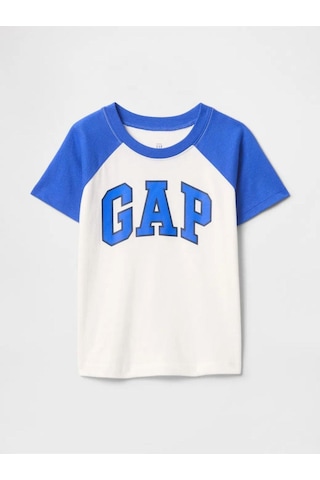 Erkek Bebek Gap Logo T-shirt Kırık Beyaz-5982 Krem