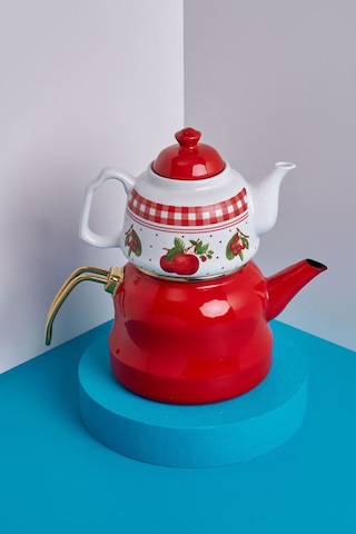 Mlrcyd-0002 Miss Betty 2.6 Lt Emaye Porselen Demlikli Çaydanlık 001