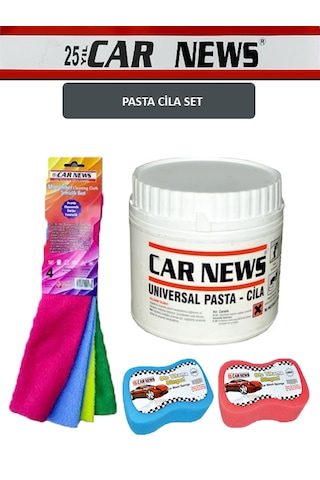 Car News Pasta Cila Mikrofiber Bez Ve Sünger Set