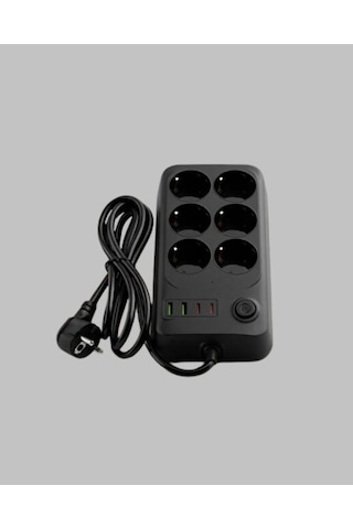 Northcity 6'lı Uzatma Prizi: Usb Type-c Destekli Termal Korumalı 10a 2m 2 M