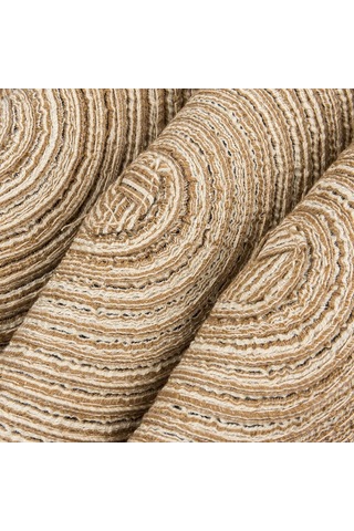 Springsun Yuvarlak Örgü Masa Altlığı - 6'lı Paket, 15 İnç, Isı Yalıtımlı Mutfak Ve Yemek Masası İçin Açık Kahverengi