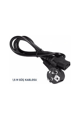Komponentci Bilgisayar Kasa Monitör Ekran Power Güç Kablosu 3 x 0.75 MM 1.5 M