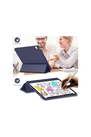 Apple Uyumlu iPad, Pro 11 1. Nesil 2018 Kılıf Kalem Bölmeli Smart Case A1