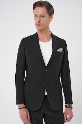 Slim Fit Torba Cep Spandex Karışımlı Casual Siyah Ceket C 714 Siyah