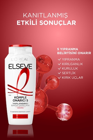 ELSEVE Komple Onarıcı 5 Yapılandırıcı Bakım Şampuanı  300 ml