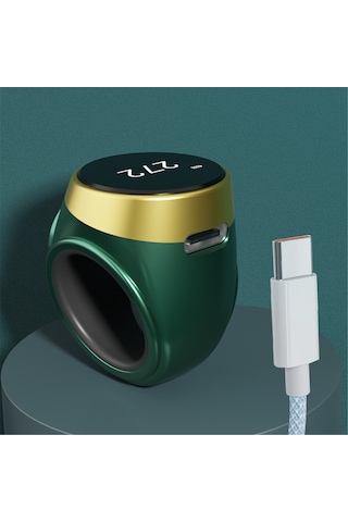 Lemestar Dokunmatik Sayım Akıllı Yüzük, Oled Ekranlı, Su Geçirmez, Otomatik Ekran Kilidi, Kolay Şarj, İki Renk Seçeneği, Evrensel Beden