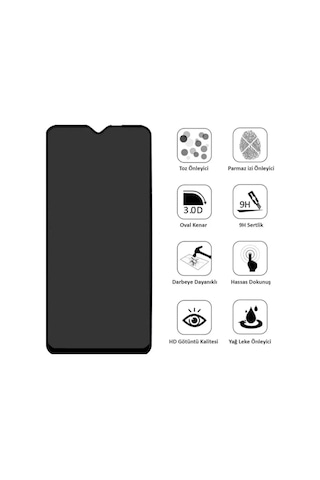 Tedar Redmi Note 8 Pro Uyumlu Hayalet Ekran Gizli Tam Kaplayan Kırılmaz Cam Seramik Ekran Koruyucu Film Najmaddin