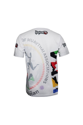 Dragondo Tx8591 Ifma Muaythai Tişört Ifma Dijital Basklı Muay Thai Tişört Beyaz