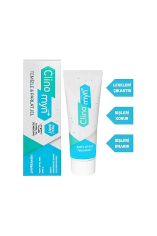 Clinomyn Temizle & Parlat Jel Diş Macunu 6 x 75 ML