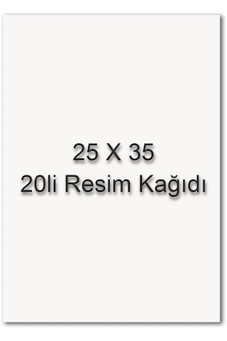 Sim 25x35 Resim Kağıdı 20 Li Poşet
