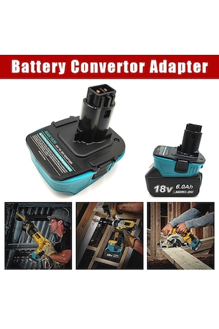 Konesam Makita 18v Lityum Pil İle Dewalt 18v Nikel Pil Arası Verimli Güç Aktarımı Sağlayan Elektrikli Alet Adaptörü Mak1820