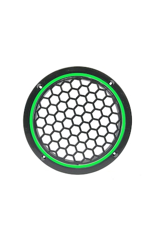 Garaj Dünyası Yeşil Neon Ledli 20 Cm 2 Li Hoparlör Kapağı