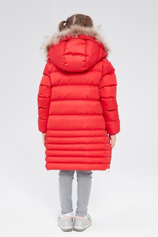 Benitto Kids Benittokids Kız Çocuk Natürel Kürklü Kaban 51301-Kırmızı