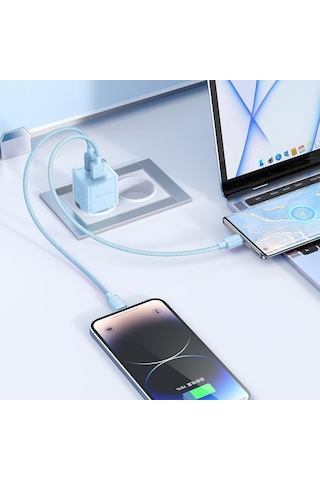 Mcdodo CH-4152 33W Gan Type C Usb Girişli Hızlı Şarj Aleti Mavi