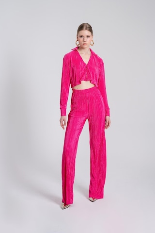 Holly Lolly Beli Lastikli Esnek Comfy Pantolon Pembe