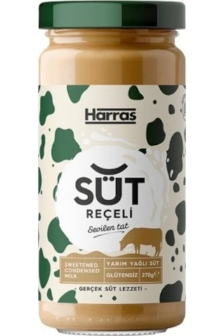Süt Reçeli Glütensiz Yarım Yağlı 270 Gr