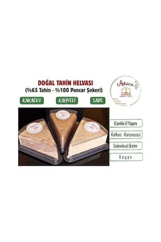 Bol Tahinli Sade Premium Helva 500g - Doğal Katkısız %100 Pancar Şekeri Özel Gurme Serisi