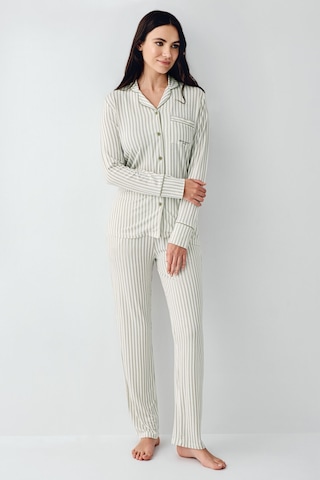 Pierre Cardin Kadın Yeşil Gömlek Pijama Pc9113-s-v3 Yeşil