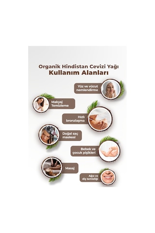 Thelifeco Organik Hindistan Cevizi Yağı 2 x 150 ML