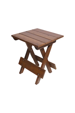 Açılır Kapanır Ahşap Tabure 35 Cm Şık Ve Dayanıklı Ceviz