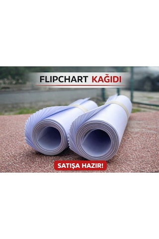 64x90 Cm Flipchart Kağıdı Askısız Düz Toplantı Ve Sunum Kağıdı 1 Adet