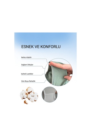 Alya Underwear Kadın Pamuklu Hipster - Slip Külot 5 Farklı Renk 1 Pakette Cok Renkli