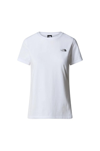 The North Face W S/s Simple Dome Slim Tee Kadın Beyaz T-shirt Beyaz