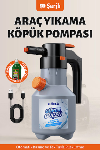 Şarjlı Otomatik Yüksek Basınçlı Oto Araba Temizleme Köpük