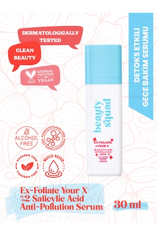 Beauty Squad Ex-Foliate Your X Anti Pollution Serum 30 ML