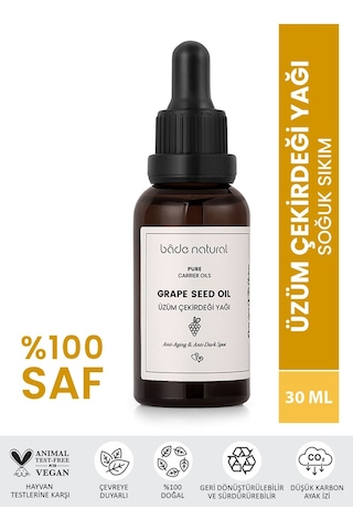 Bade Natural Saf Soğuk Sıkım Üzüm Çekirdeği Yağı 30 ML